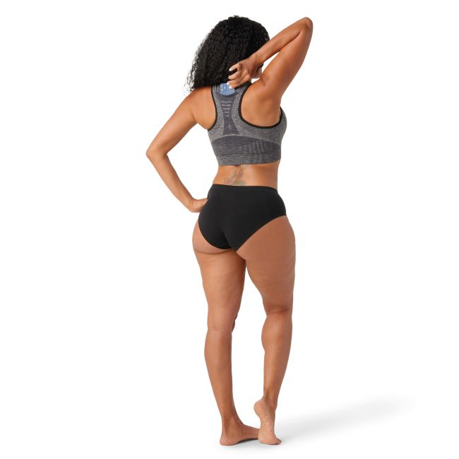 Smartwool - bustiera sport femei Intraknit Racerback W Bra - negru gri