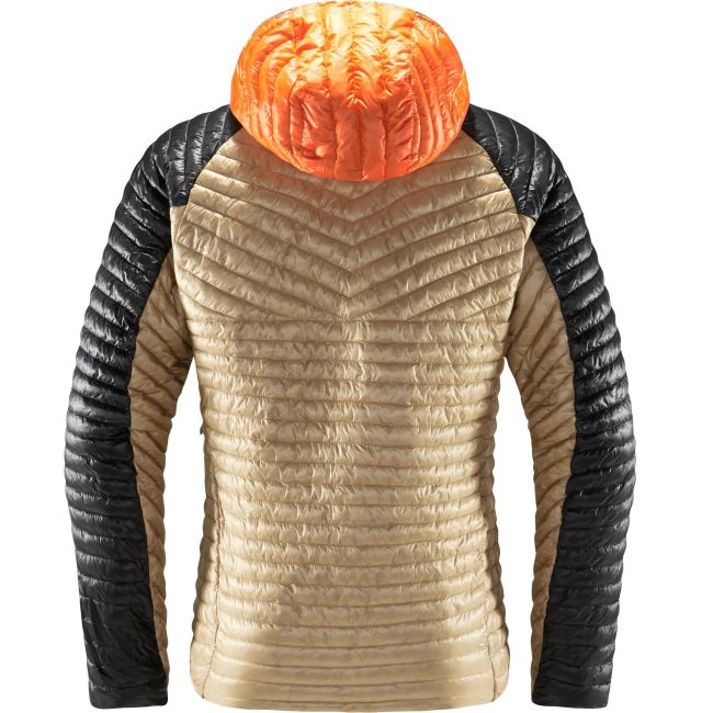 Haglofs - Jacheta iarna barbati L.I.M Mimic Hood - maro deschis nisip negru magnet portocaliu