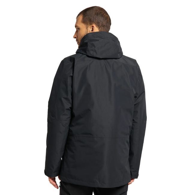 Haglofs - Jacheta iarna barbati puf si Gore-Tex, Alv 3-in-1 Down GTX - negru real