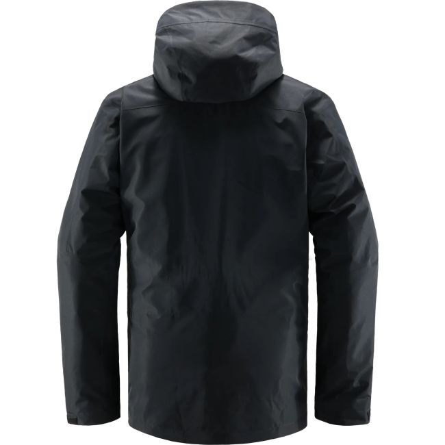 Haglofs - Jacheta iarna barbati puf si Gore-Tex, Alv 3-in-1 Down GTX - negru real