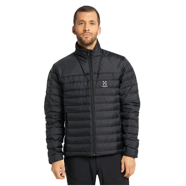 Haglofs - Jacheta iarna barbati puf si Gore-Tex, Alv 3-in-1 Down GTX - negru real