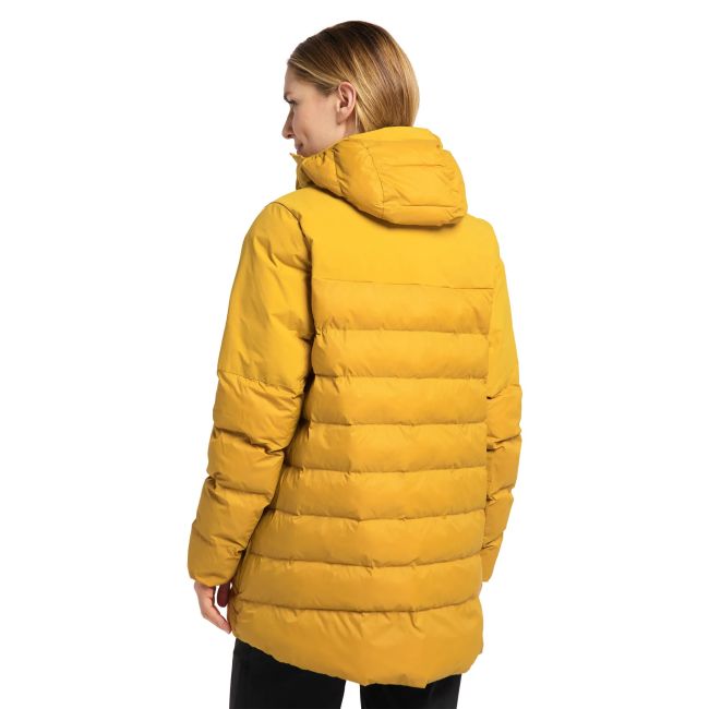 Haglofs - Jacheta iarna femei din puf Dala Mimic Parka - galben flori de toamna