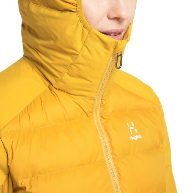 Haglofs - Jacheta iarna femei din puf Dala Mimic Parka - galben flori de toamna