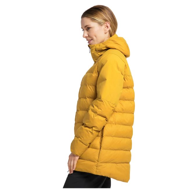 Haglofs - Jacheta iarna femei din puf Dala Mimic Parka - galben flori de toamna