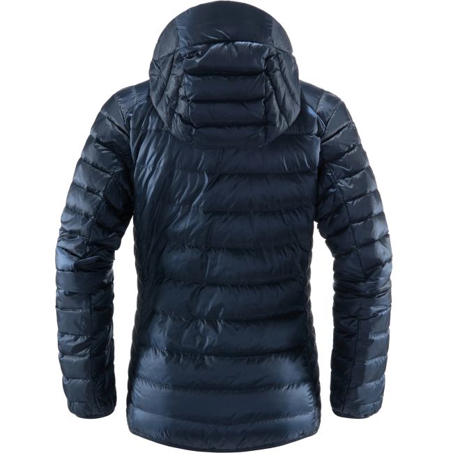 Haglofs - Jacheta iarna femei puf Roc Down Hood - albastru inchis montan