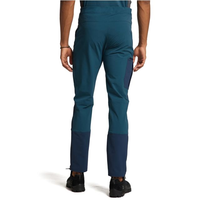 Haglofs - Pantaloni drumetie barbati Lizard pants - albastru inchis montan verde negru