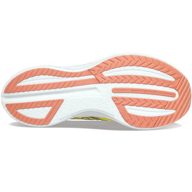 Saucony - pantofi alergare pentru barbati Endorphin Speed 3 - galben sulf alb