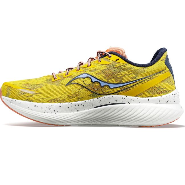 Saucony - pantofi alergare pentru barbati Endorphin Speed 3 - galben sulf alb
