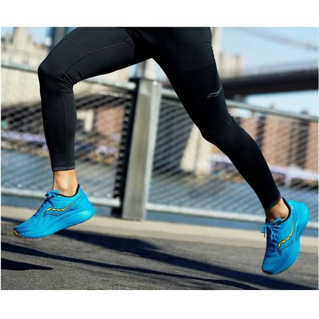 Saucony - pantofi alergare pentru barbati Endorphin Speed 3 - galben sulf alb
