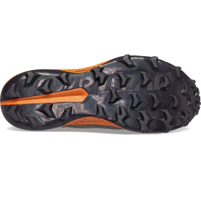 Saucony - pantofi alergare pentru barbati Peregrine 13 ST - maro deschis gri umbra portocaliu Basalt