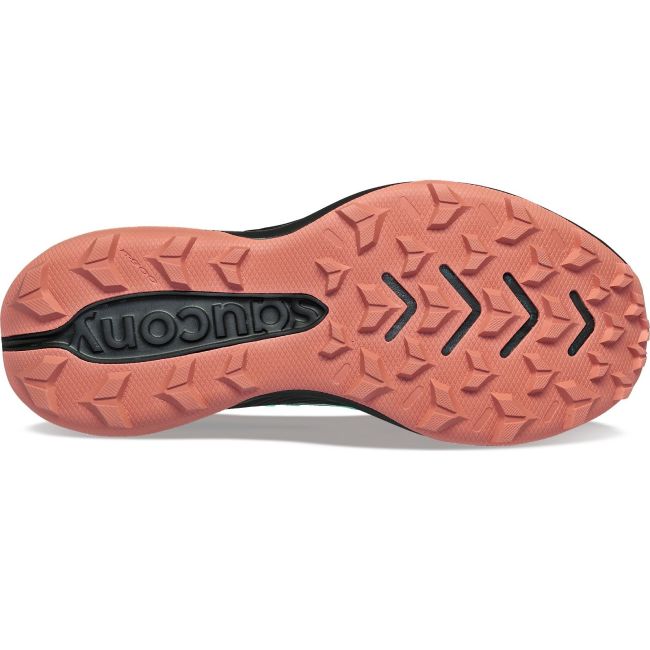 Saucony - pantofi alergare pentru femei Blaze TR - verde crenguta negru portocaliu deschis