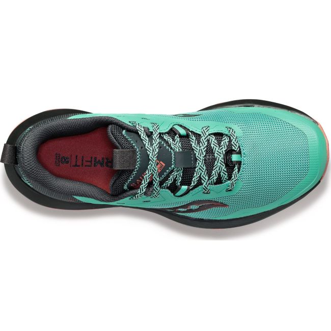 Saucony - pantofi alergare pentru femei Blaze TR - verde crenguta negru portocaliu deschis