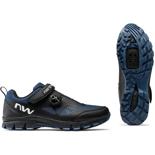 Northwave Corsair - pantofi pentru ciclism MTB All Mountain - negru albastru inchis