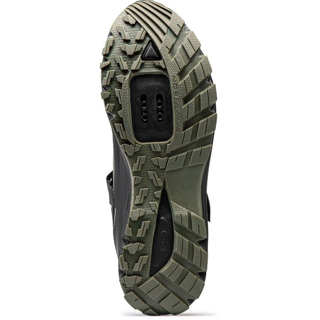 Northwave Corsair - pantofi pentru ciclism MTB All Mountain - negru verde inchis army