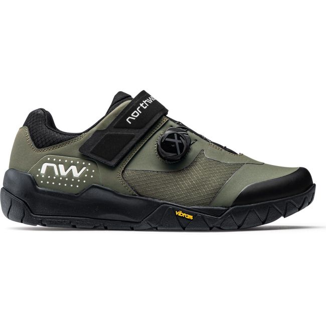 Northwave Overland Plus - pantofi pentru ciclism MTB All Terrain Mountain - negru verde inchis army