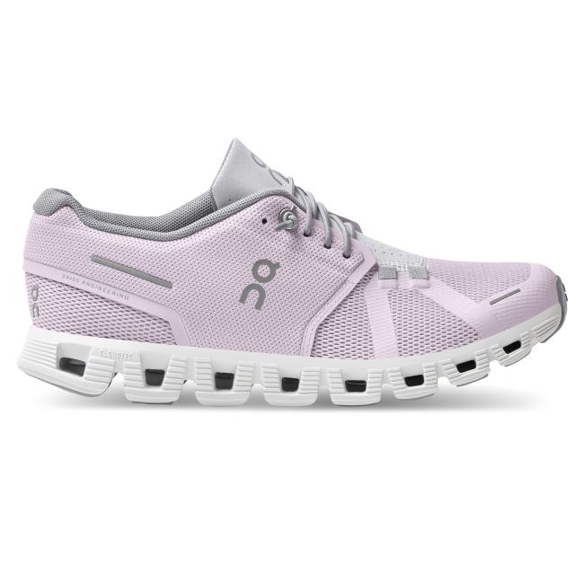 On Cloud 5 - pantofi sport pentru femei - mov deschis lily gri alb