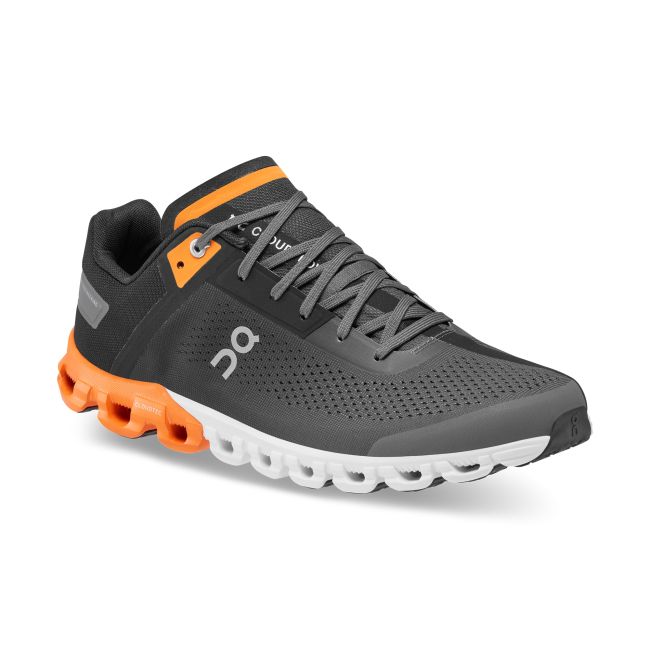 On CloudFlow - pantofi sport pentru barbati - negru portocaliu Turmeric
