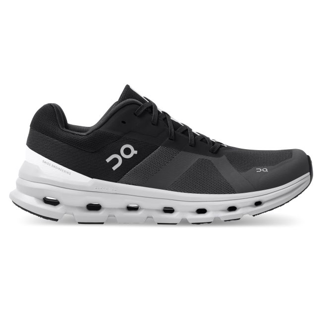 On Cloudrunner - pantofi alergare pentru barbati - negru alb