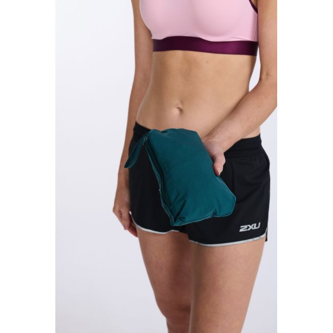 2XU - jacheta impermeabila cu elemente reflectorizante - Light Speed Waterproof Jacket - albastra jade