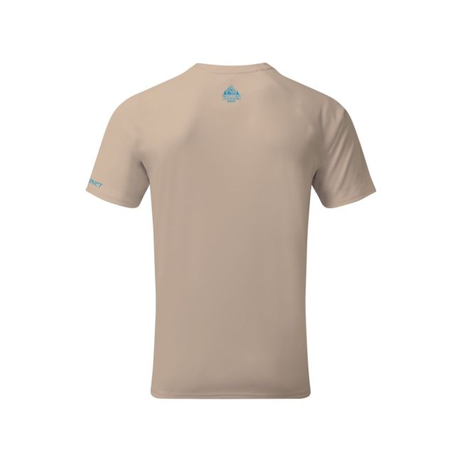 Instinct - Tricou sport Valley Series Organic TS - maro deschis nisip Sunset