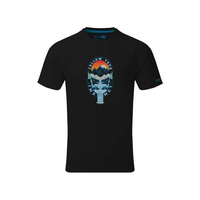 Instinct - Tricou sport Valley Series Organic TS - negru albastru multicolor