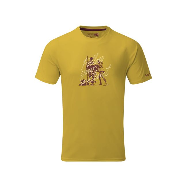 Instinct - Tricou sport Valley Series Ts S-B (Follow your instinct) - galben super lemon