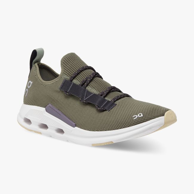 On Cloudeasy - pantofi sport pentru barbati - verde maslina negru alb