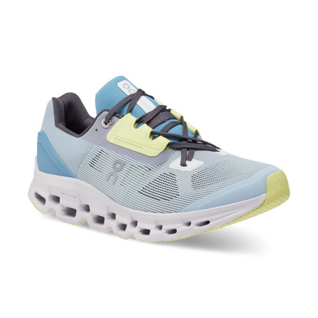 On Cloudstratus - pantofi alergare pentru femei - albastru deschis Chambray gri lavanda alb