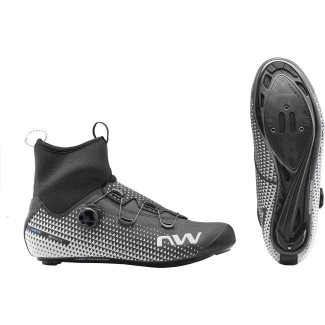 Northwave - pantofi pentru ciclism Sosea de iarna Celsius R Artic GTX - negru gri reflectorizant