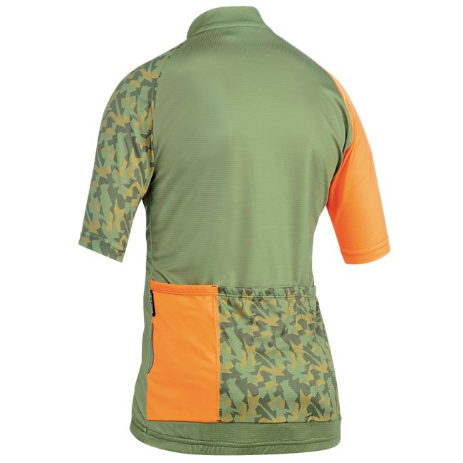 Northwave - tricou ciclism cu maneca scurta pentru copii Origin Junior jersey - verde portocaliu
