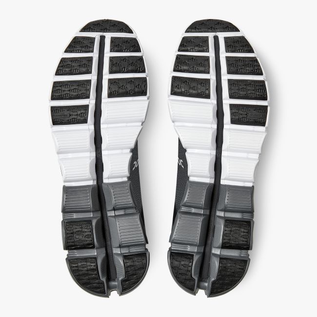 On CloudFlow Wide - pantofi sport pentru barbati - negru asfalt gri alb