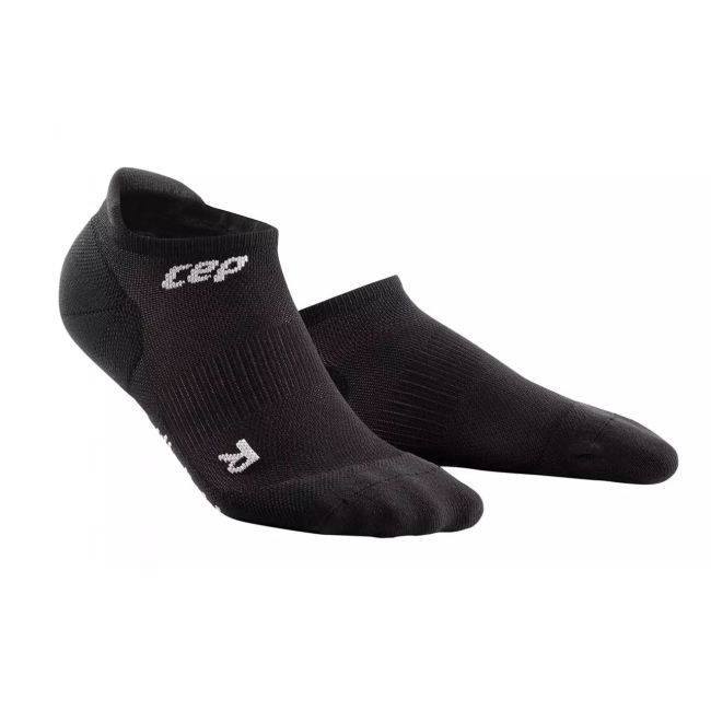 CEP - Sosete de compresie pentru femei model sub glezna 6cm No Show 3.0 Ultralight socks - negru gri