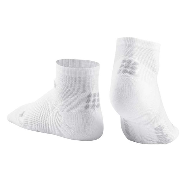 CEP - sosete de compresie peste glezna 8cm pentru barbati Low Cut ultralight socks - alb gri deschis