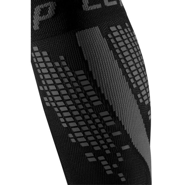 CEP Compresie gamba Nighttech pentru femei - negru gri reflectorizant