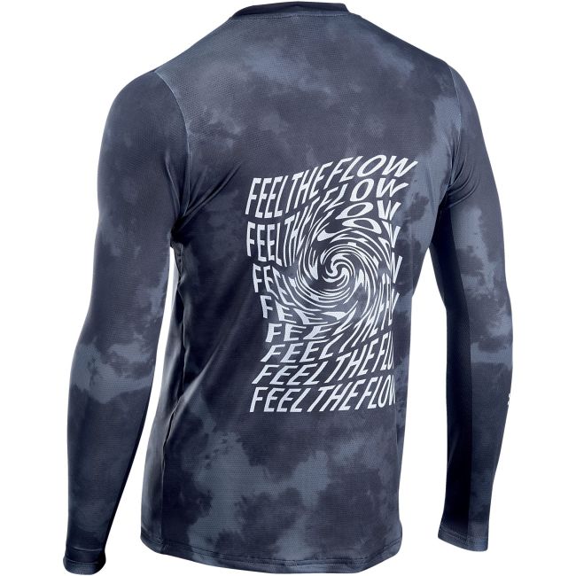 Northwave - bluza ciclism pentru barbati maneca lunga bomb jersey - gri inchis negru