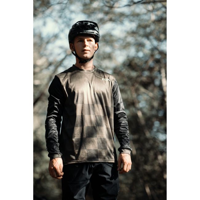 Northwave - bluza ciclism pentru barbati maneca lunga sharp jersey verde army negru