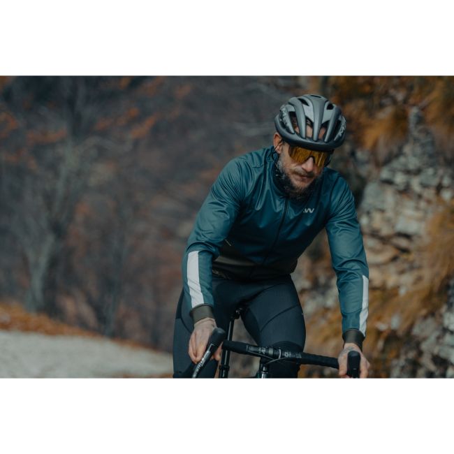 Northwave - jacheta ciclism pentru barbati iarna sau vreme rece Blade Light jacket - gri inchis negru galben fluo