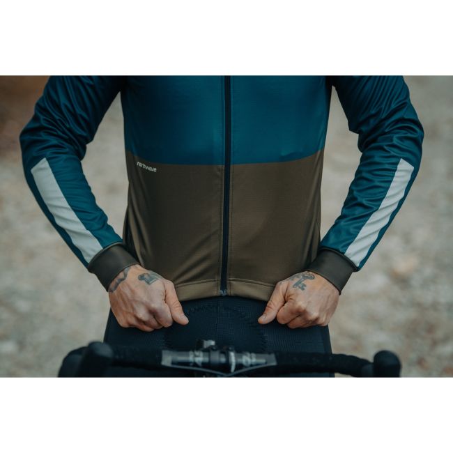 Northwave - jacheta ciclism pentru barbati iarna sau vreme rece Blade Light jacket - gri inchis negru galben fluo