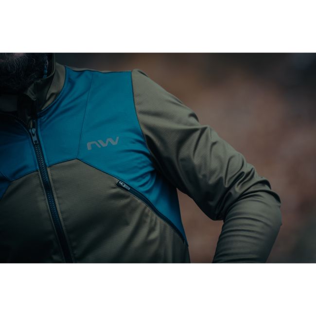 Northwave - jacheta ciclism pentru barbati vant si vreme rece Extreme 2  Total Protection jacket - negru verde galben
