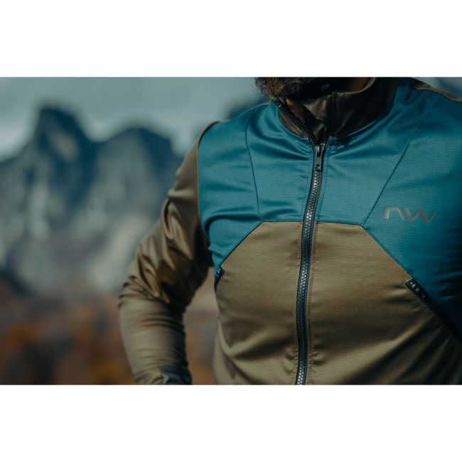 Northwave - jacheta ciclism pentru barbati vant si vreme rece Extreme 2  Total Protection jacket - negru verde galben