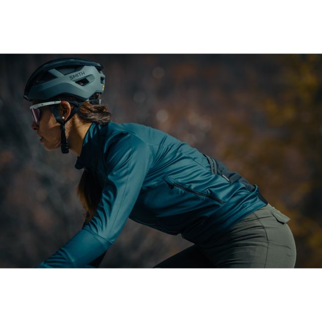 Northwave - jacheta ciclism pentru femei iarna sau vreme rece Extreme 2 wmn jacket - negru cu maneci albastru verde irizat