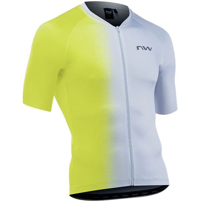 Northwave - tricou ciclism pentru barbati maneca scurta blade jersey - galben fluo gri deschis