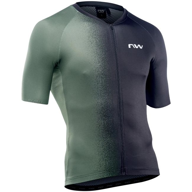 Northwave - tricou ciclism pentru barbati maneca scurta blade jersey - verde inchis negru