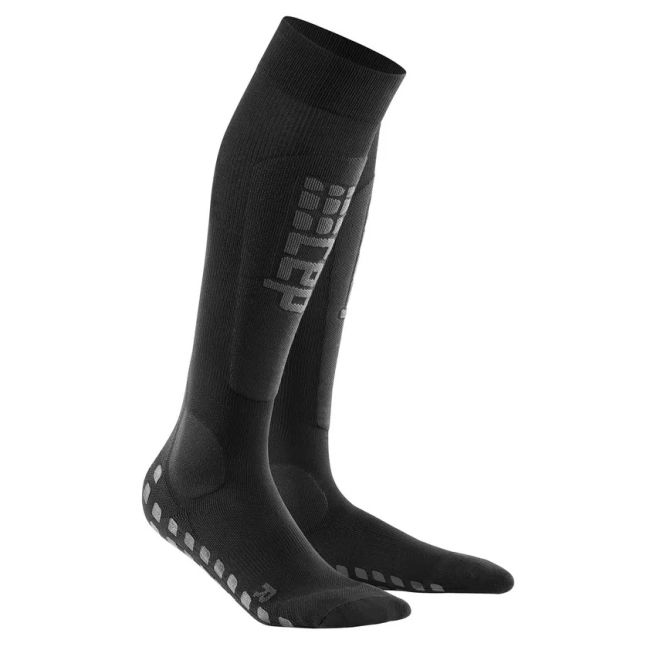 CEP - sosete lungi ski pentru barbati Ski Griptech Socks - negru gri antracit