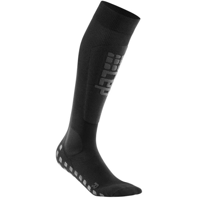 CEP - sosete lungi ski pentru femei Ski Griptech Socks - negru gri antracit