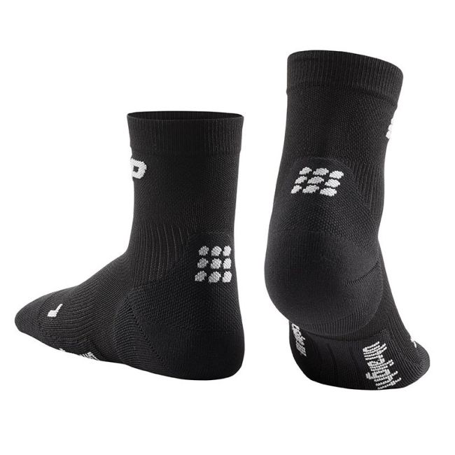 CEP - sosete scurte de compresie 16cm, pentru barbati ultralight Short Socks - negru gri inchis