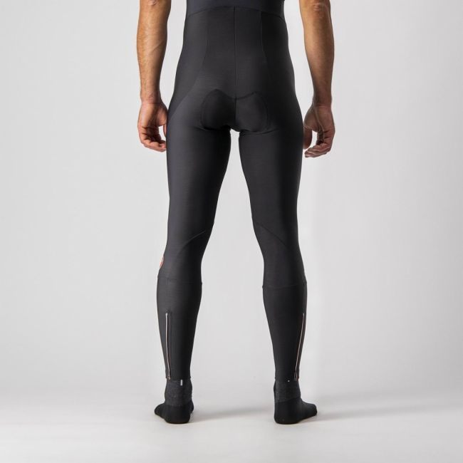 Castelli - pantaloni lungi ciclism pentru barbati cu bretele Entrata bibtights - negru