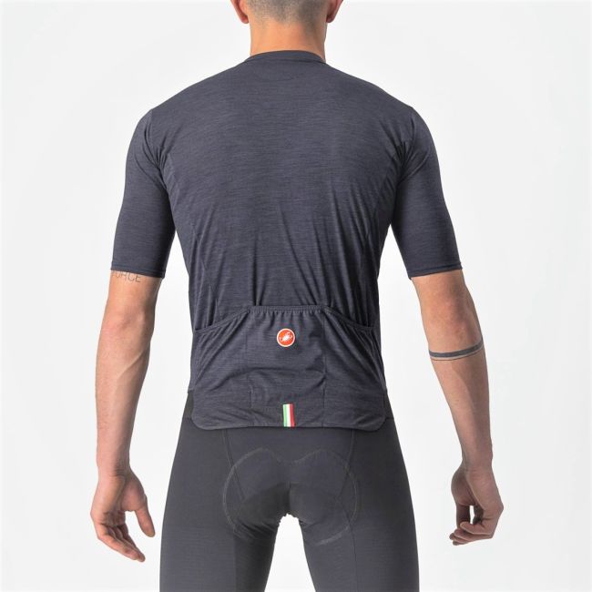 Castelli - tricou pentru ciclism cu maneca scurta Essenza Jersey - negru