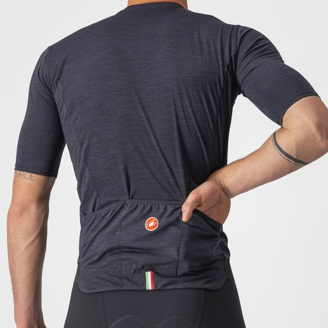 Castelli - tricou pentru ciclism cu maneca scurta Essenza Jersey - negru