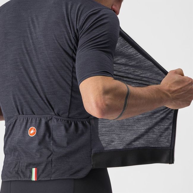 Castelli - tricou pentru ciclism cu maneca scurta Essenza Jersey - negru